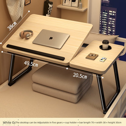 Lifting Minimalist Student Dormitory Bunk Bed Small Table