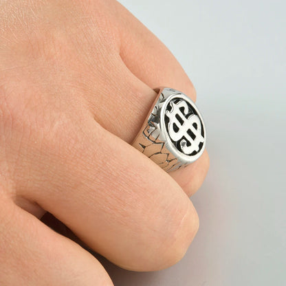 1PC Stainless Steel Vintage Punk Skull Cross Eagle Mens Ring Finger Jewelry Hip Hop Rock Culture Ring Unisex Male Party Ring