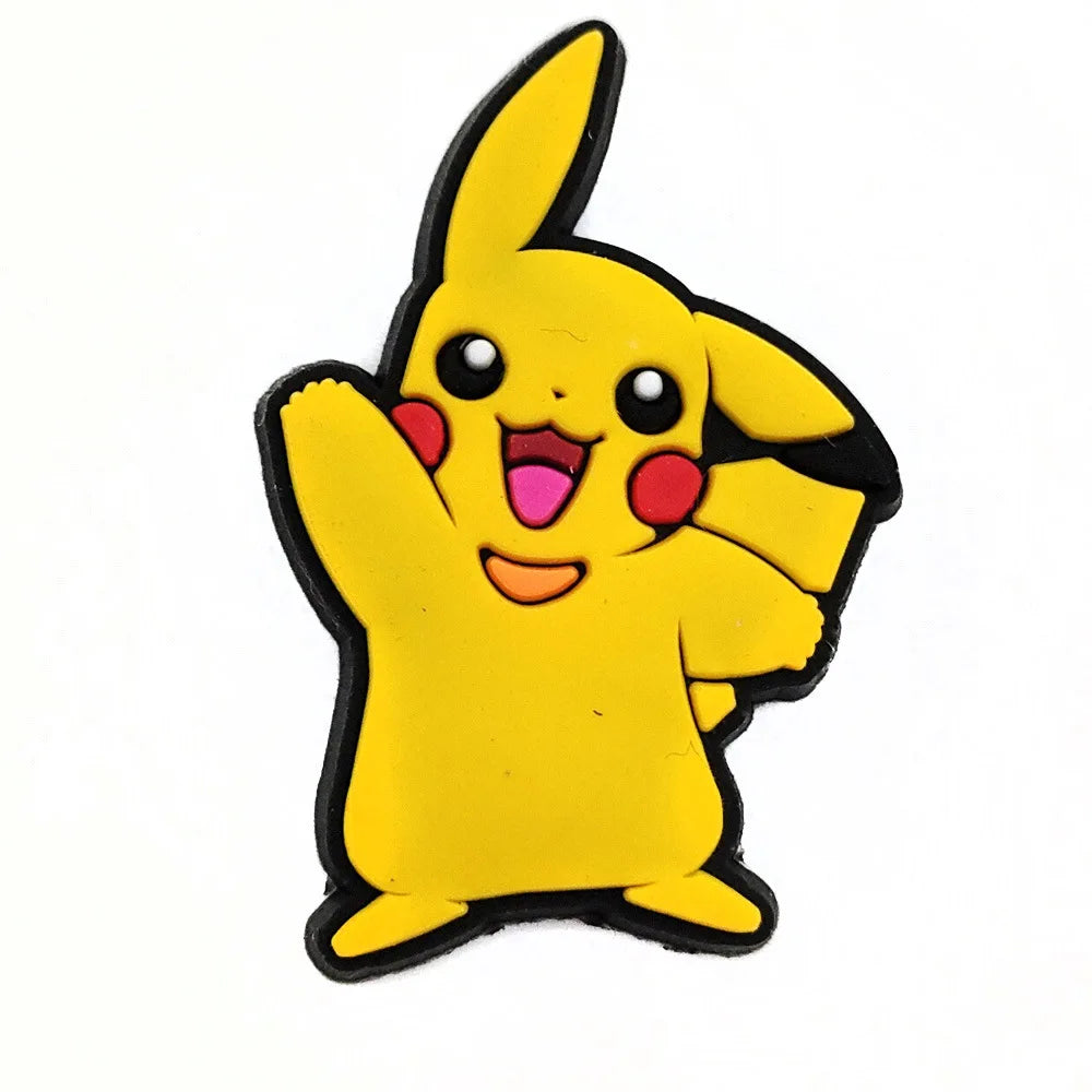 Pokemon Shoe Charms – Gengar, Squirtle & Anime PVC Sandal Buckles for Kids