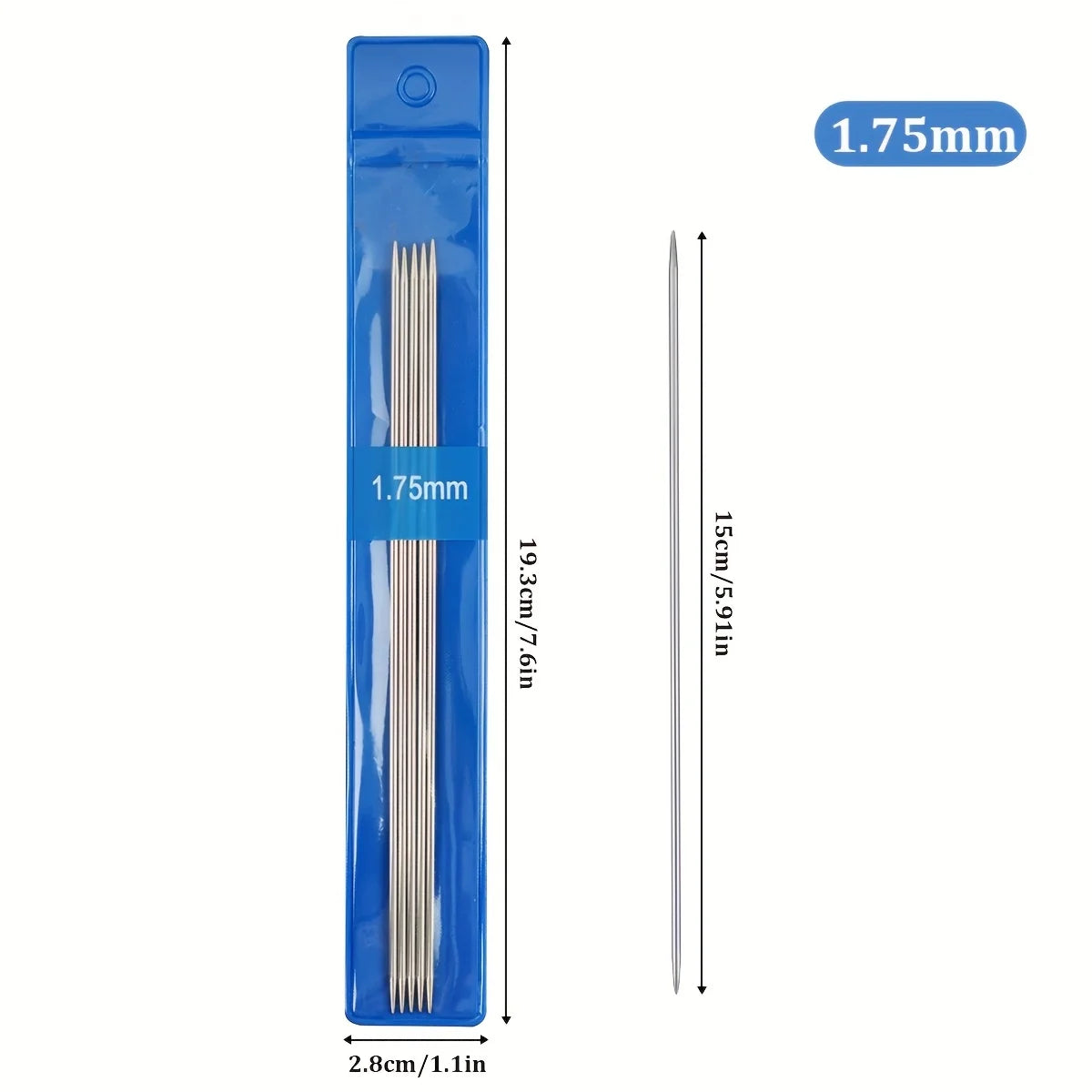 10pc/35pcs/65pcs Stainless Steel Knitting Needles Knitting supplies DIY Handmade Craft Yarn Knitting Tool For Mom Size 1.5mm-5mm