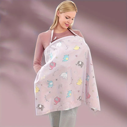 Maternity Nursing Cover Scarf, Baby Stroller,Car Seat Cover,Lightweight & Breathable Nursing Apron for Breastfeeding