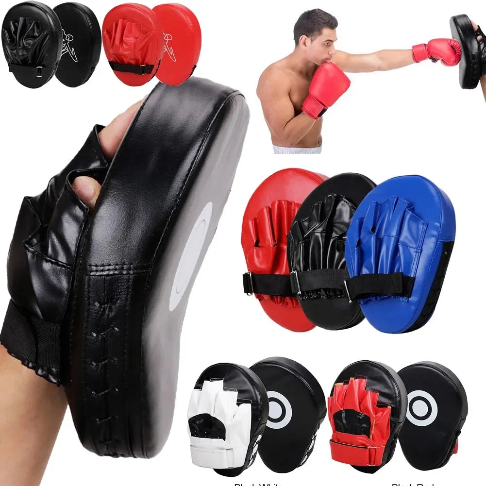 Kick Boxing Gloves Pad PU Leather for Adults Kids MMA Karate Muay Thai Free Fight Training Equipment