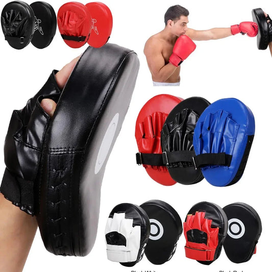 Kick Boxing Gloves Pad PU Leather for Adults Kids MMA Karate Muay Thai Free Fight Training Equipment