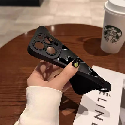 Love Heart Soft Silicone Phone Case For iPhone 16 15 14 Pro Max Plus 11 12 13 Pro Plus X XS XR Shockproof Cover
