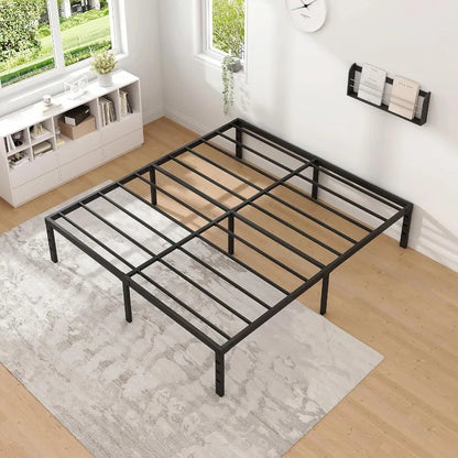 Metal Bed Frame-Simple and Atmospheric Heavy Duty Frame Bed, Sturdy