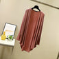 Modal Cardigan Long sleeves Plus size Summer Spring Loose Air-conditioned Top Open-front sun-proof clothing