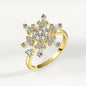 Fidget Spinner Ring Anxiety for Women Multiple Crystal Flower Eye Butterfly Animal Ring Rotate Anti Stress Wedding Jewerly