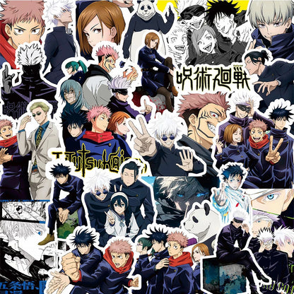 80pcs Cartoon Jujutsu Kaisen Anime Stickers Waterproof Decals Car Motorcycle Luggage Helmet Cool Sticker for Kids Classics Toy