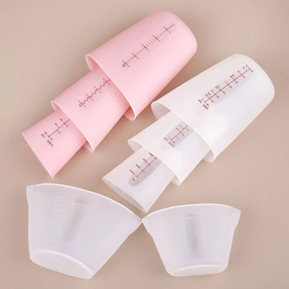 125/250/500ml Silicone Measuring Cup Tools With Scale DIY Gypsum Plaster Epoxy Resin Glue Mixing Cup Tools For Jewelry Making