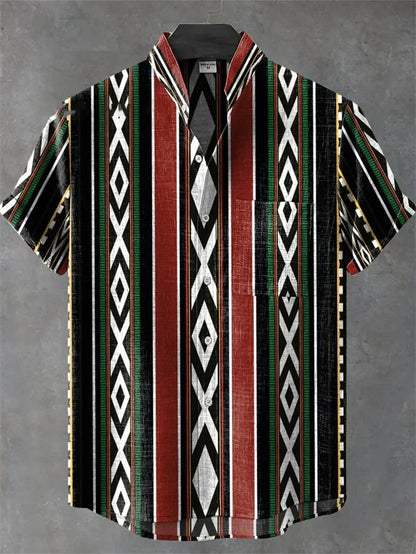 Men’s Retro Hawaiian Shirt – Breathable Short Sleeve Harajuku