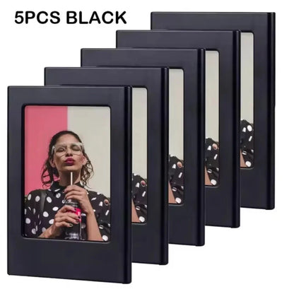 3‑Inch Magnetic Photo Frames for Instax Mini & Polaroid Pictures (5/10‑Pack)