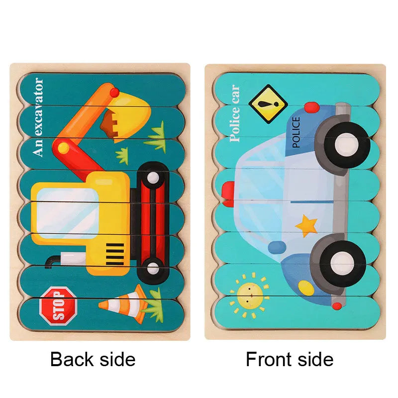 Baby Wooden Puzzles Montessori Toys 1 2 Years Toddler Toys Hand Grab Board Alphabet Number Cognition Learning Educational Toys