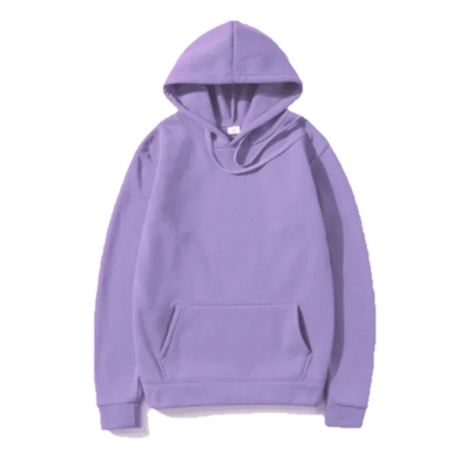 Men's and Women's Solid Color Pocket Pullover Hoodies