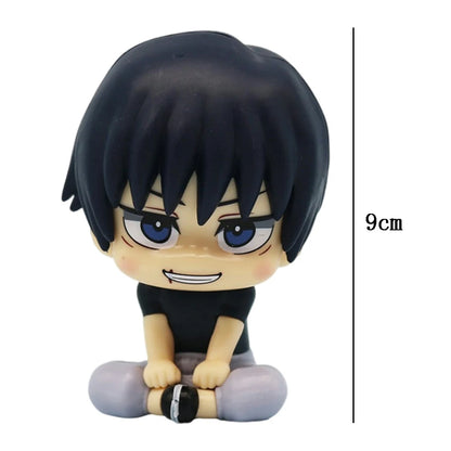 Anime Cute Fushiguro Toji Jujutsu Kaisen Figure Gojo Satoru Action Figure Q Version Doll Geto Suguru Statue 10cm PVC Model Toys