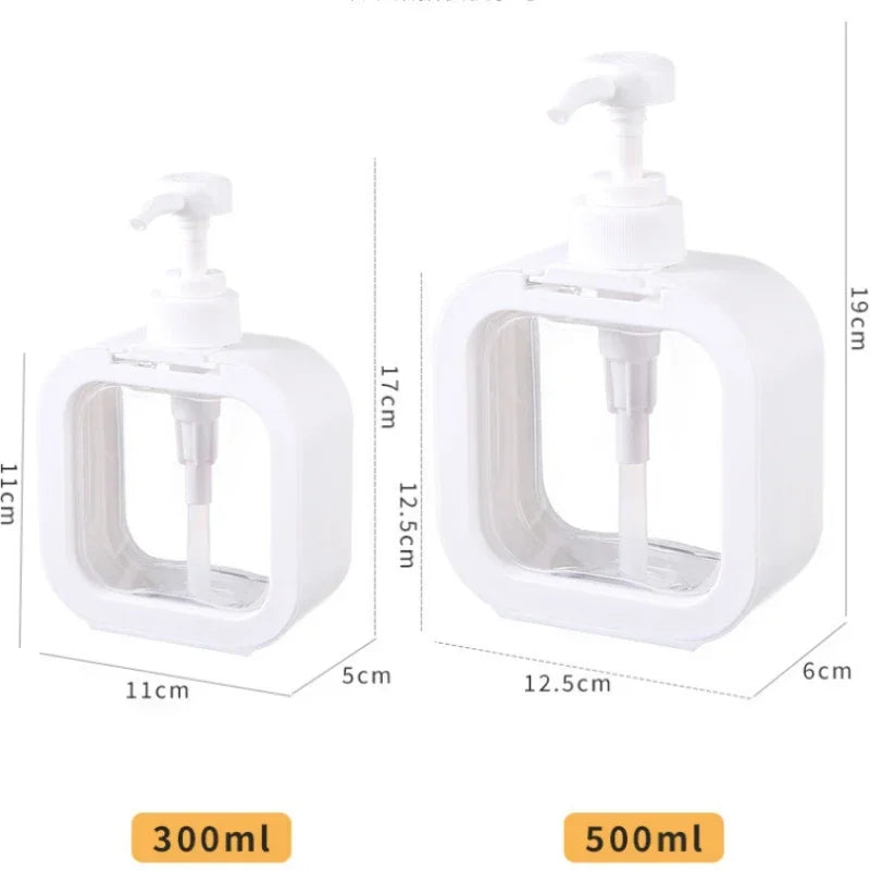 Empty Portable Refillable Dispenser Pump Bottle 300/500ml