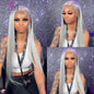 13x6 Cyan Blue Lace Front Wig Body Wave Light Green Lace Front Wig Human Hair Pre Plucked Blonde 613 Lace Frontal Wigs For Women