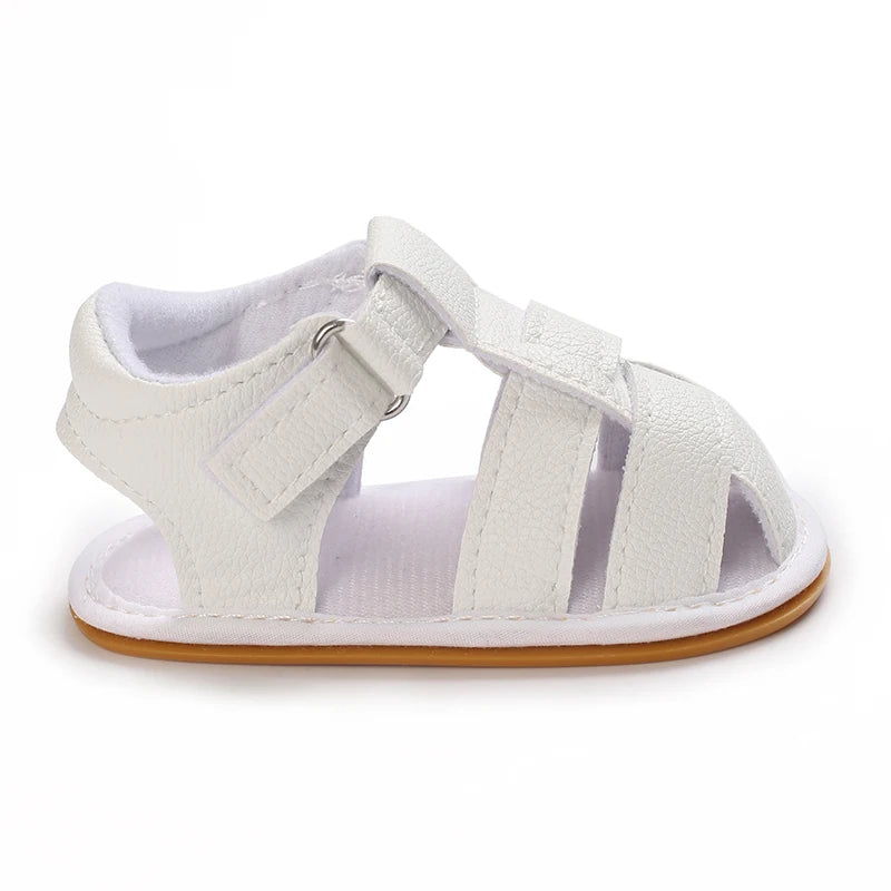 Toddler First Walker Baby Crib Newborn Baby Summer Sandals Infant Boy Girl Shoes Rubber Soft Sole Non-Slip