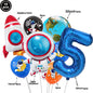 4D Standing Astronaut Spaceman Balloons Rocket Foil Balloons Kids Toys Baby Shower Outer Space Themed Birthday Party Decorations