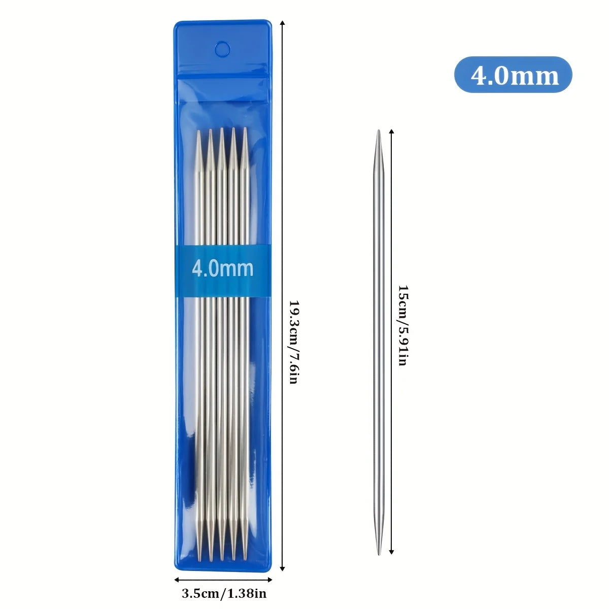 10pc/35pcs/65pcs Stainless Steel Knitting Needles Knitting supplies DIY Handmade Craft Yarn Knitting Tool For Mom Size 1.5mm-5mm