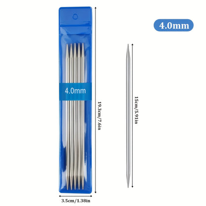 10pc/35pcs/65pcs Stainless Steel Knitting Needles Knitting supplies DIY Handmade Craft Yarn Knitting Tool For Mom Size 1.5mm-5mm