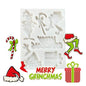 Candy Cane Christmas Box Silicone Sugarcraft Mold Chocolate Cupcake Baking Mould Fondant Cake Decorating Tools