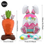 2Pcs Self Standing Easter Bunny Balloons Giant Bunny Carrot Chick Foil Balloon Easter Egg Decoration Home Holiday Party Supplies