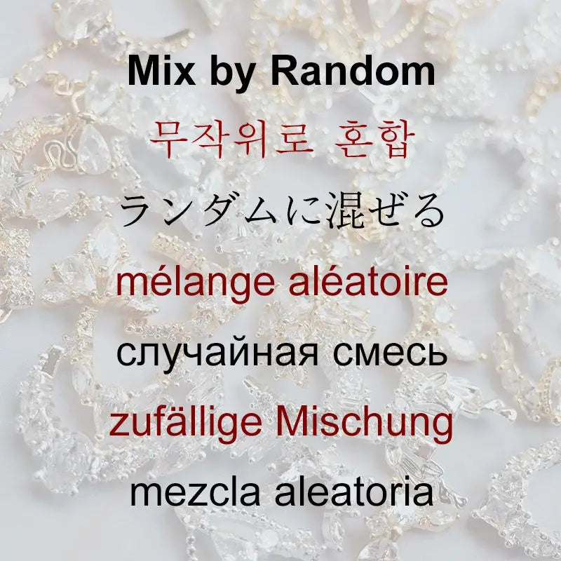 10pcs/lot Luxury No Fading Bow Butterfly Arc Nail Art Parts Zircon Crystal Manicure Nails Accesorios Supplies Decorations Charms