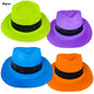 UV Neon Glow Party Hats – Blacklight Fluorescent Plastic Hats for Kids & Adults