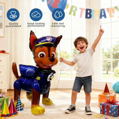 3D Paw Patrol Balloons Giant Standing Inflatable Cartoon Dog Balloon for Children's Birthday Party Decoration Supplies
