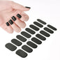 16‑Piece Semi‑Cured Gel Nail Wrap Set – French Pure Color UV Gel Polish Strips, Long‑Wear Nail Extension Decals