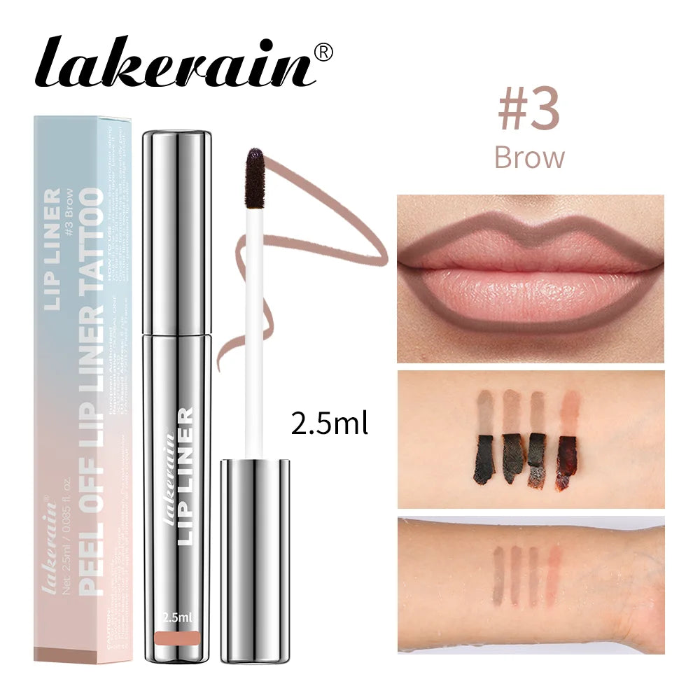 4PCS/1PCS Highly Pigmented Lip Liner Tattoo Matte Peel Off Lasting Waterproof Transfer-proof Lipstick Lip Stain