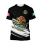 Mexico T-Shirts Mexican Flag 3D Print Streetwear Men Women Fashion Oversized Short Sleeve T Shirt Kids Tees Tops Clothing