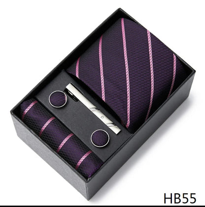 Men's  Tie Pocket Squares Necktie Box Set