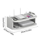 Wifi Hanging Shelf Router Power Strip Multi Outlet TV Set Top Box Cable Hiden Floating Rack Wall Mount Holder Storage Organizer
