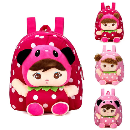 Kids Cartoon Plush Backpack – Toddler Kindergarten School Bag (Kawaii Style