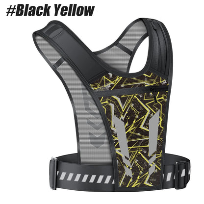 1pc Running Vest Phone Holder for Men and Women, Waterproof Cell Phone and Key Pouch, Reflective Hydration Vest for Training and Free Workouts.