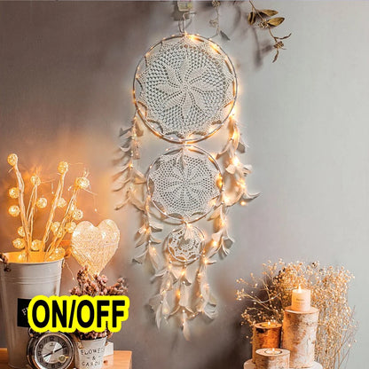 big dream catcher hanging/light decoration nordic decoration home girls room/nursery/kids decor dreamcatcher children room new 5