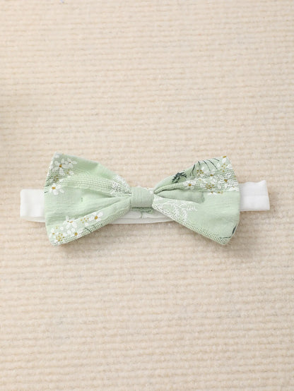 Summer baby girl green fashionable printed camisole dress