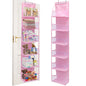 4/6-Tier Hanging Storage Bag Foldable Organizer Over-The-Door Holder For Hair Accessories Snacks Toys Clothes Storage Holder