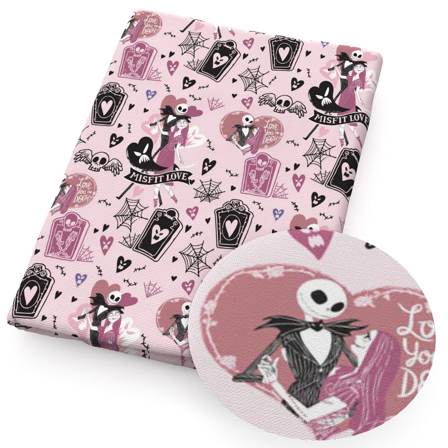 Jack Skellington The Nightmare Before Christmas Polyester Cotton Fabric Tissue Sewing Quilting Needlework DIY Cloth 50*145cm