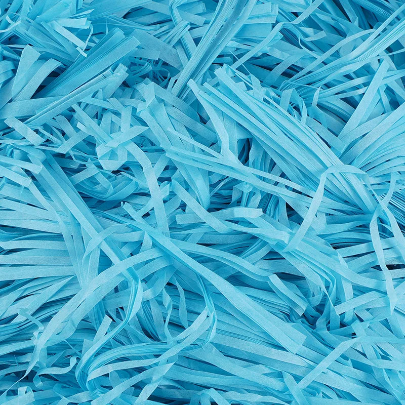 100g Raffia Shredded Paper Grass – Crinkle Basket Stuffers for Easter Eggs & DIY Gift Box Decor