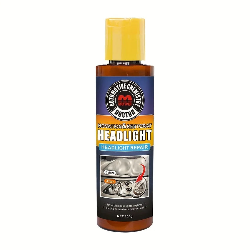 Car Headlight Restoration Polishing Headlamp Scratch Remover Repair Cleaning Paste Remove Oxidation Headlight Polish Liquid