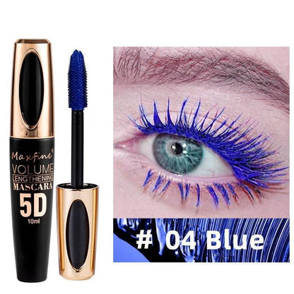 12 Color Mascara Waterproof Fast Dry Eyelashes Curls Extension Festival Make-Up Eyelashes Blue Red Purple Black White Mascara