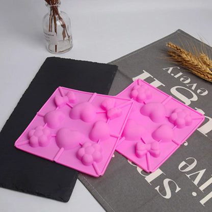 Round Silicone Lollipop Mold – Kids’ DIY Chocolate, Candy & Biscuit Baking Tool