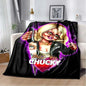 3D Horror Movie Character Chucky Saw Cartoon Area Blanket Fashion Soft Cozy Living room Bedroom Sofa Bed Travel Blanket