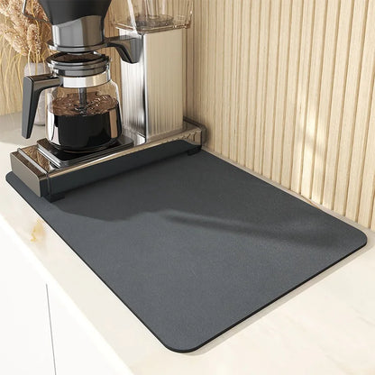 Super Absorbent Large Drying Mat – Anti‑Slip Quick‑Dry Pad for Kitchen, Coffee Station, Bathroom & Tableware