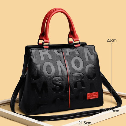PU Leather Ladies Luxury Designer Large Capacity Shoulder Bag