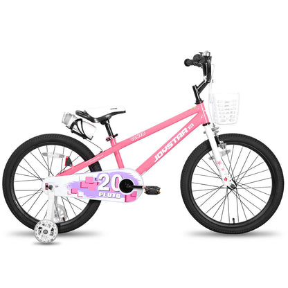 JOYSTAR 12 14 16 18 20 Inch Kids Bike with Light Up Training Wheels, Kids' Bicycle for Boys Girls Age 3-12 Years, Children Bikes