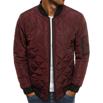 Men’s Lightweight Vintage Flight Jacket – Mesh‑Pressed Baseball Collar Coat