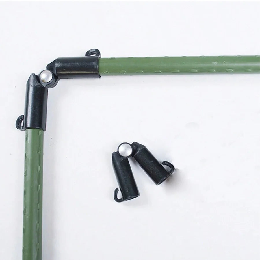 20pcs Garden Plastic-coated Metal Plant Climbing Pole Support Frame, Climbing Pole Connected To The Bracket fixing Clamp Accesso